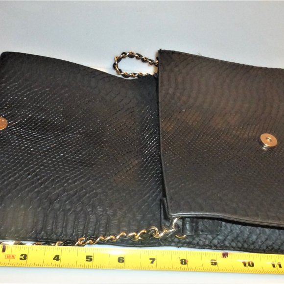 ELIZABETH GRANT Black Purse Clutch Purse Evening Bag - Picture 6 of 10